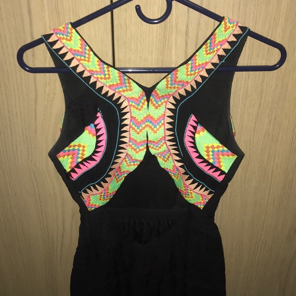 Mara Hoffman black multicolor mini dress - Picture 4 of 5
